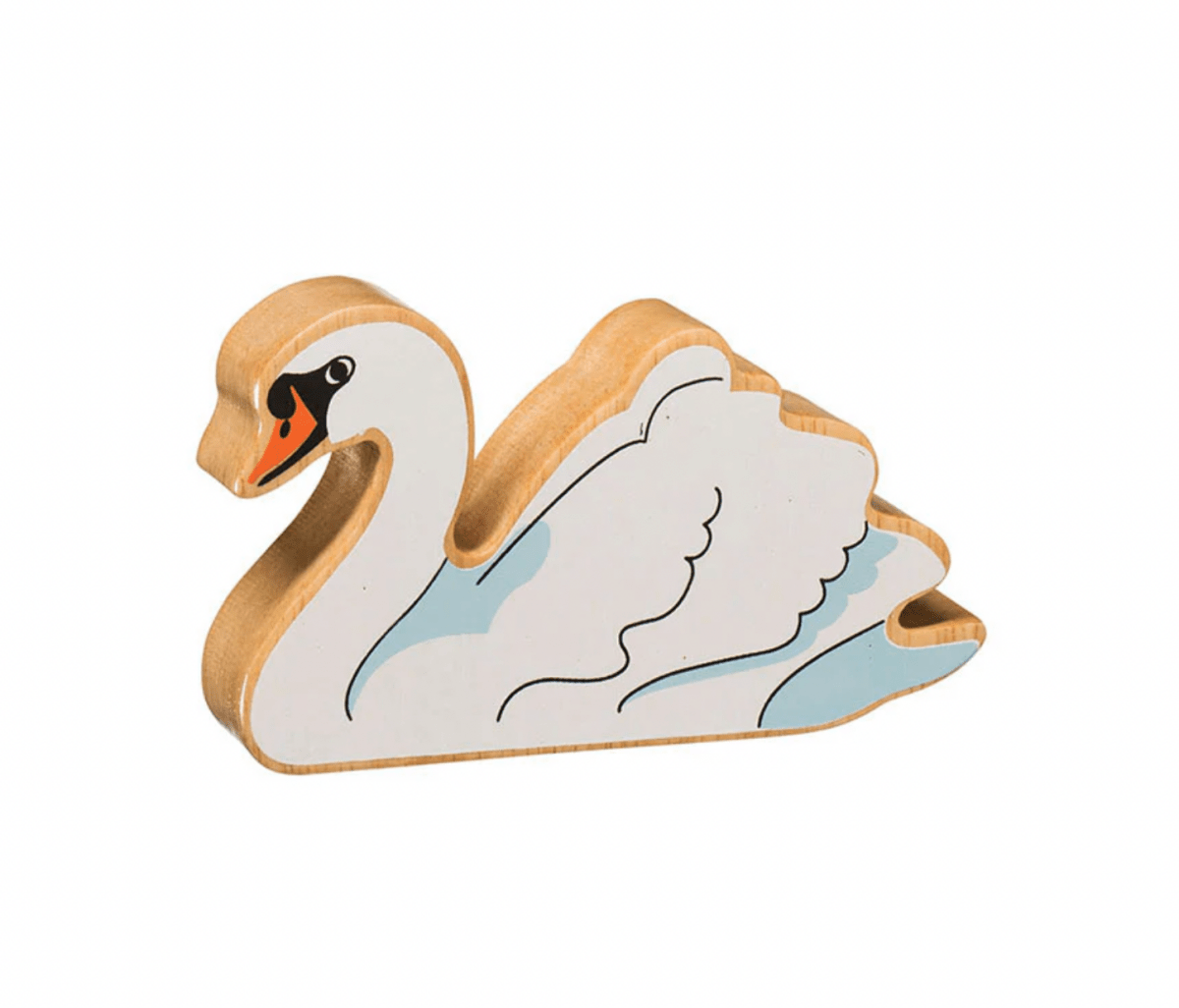 Wooden Swan Figure – for children, available at Learning Bugs UK