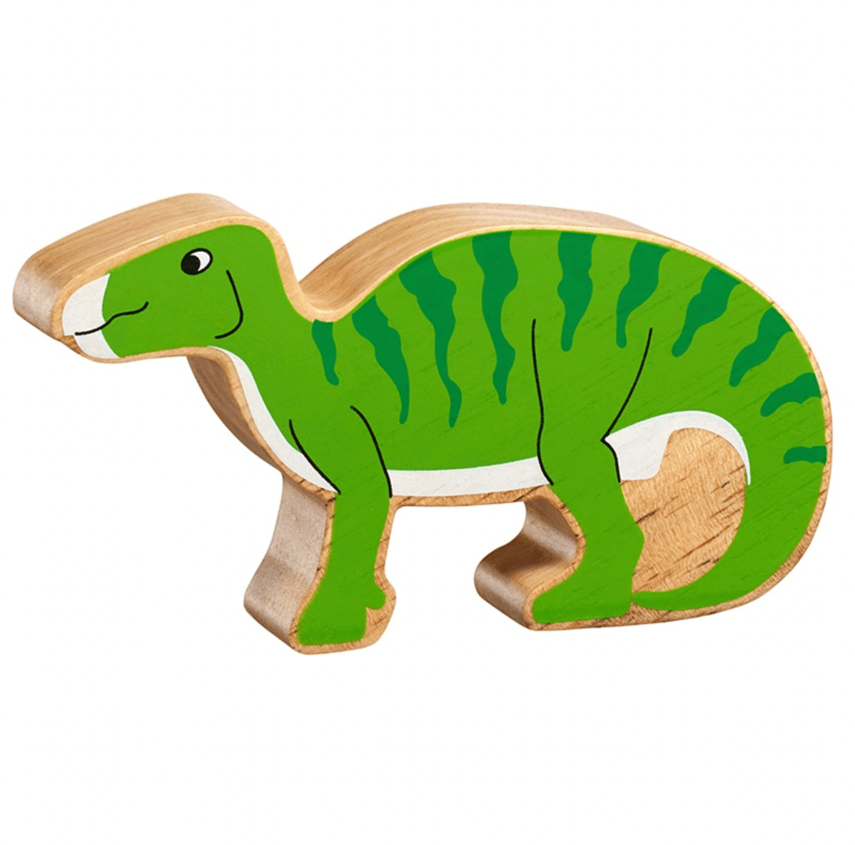 Wooden Iguanodon Figure – for children, available at Learning Bugs UK
