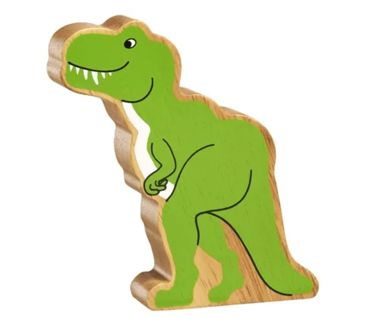 Wooden Tyrannosaurus Rex Figure – for children, available at Learning Bugs UK