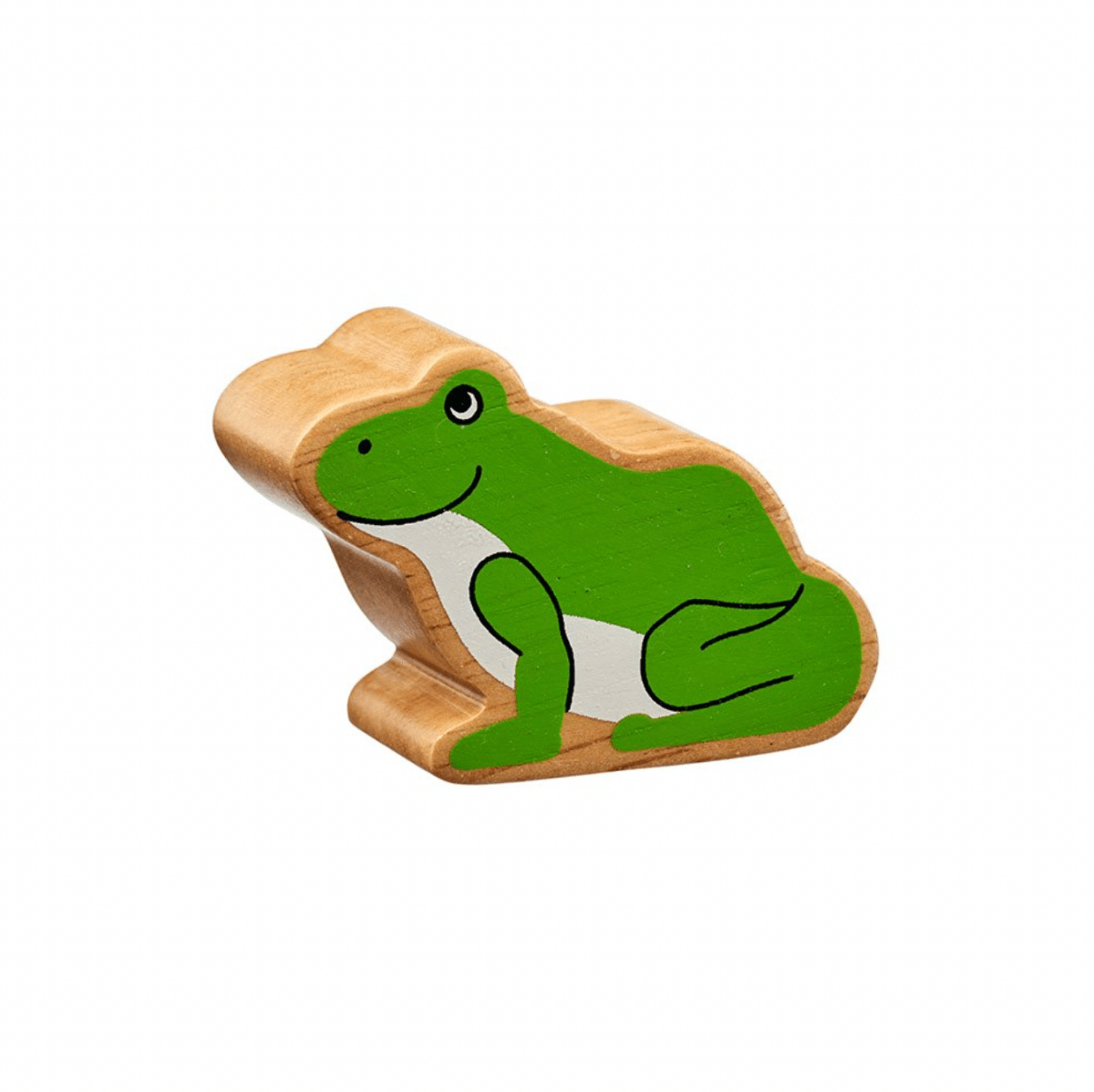 Wooden Frog Figure – for children, available at Learning Bugs UK