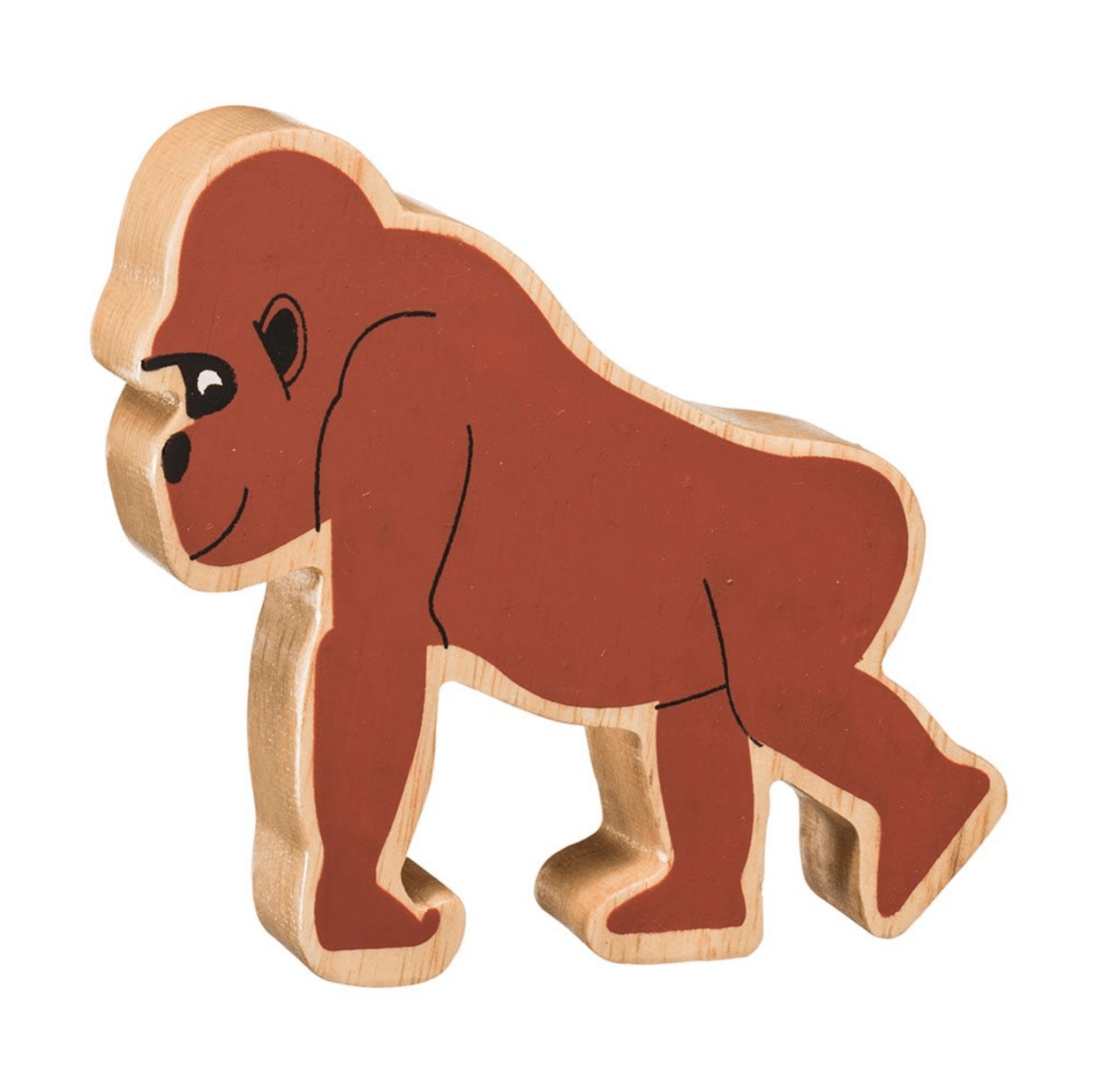 Wooden Gorilla Figure – for children, available at Learning Bugs UK