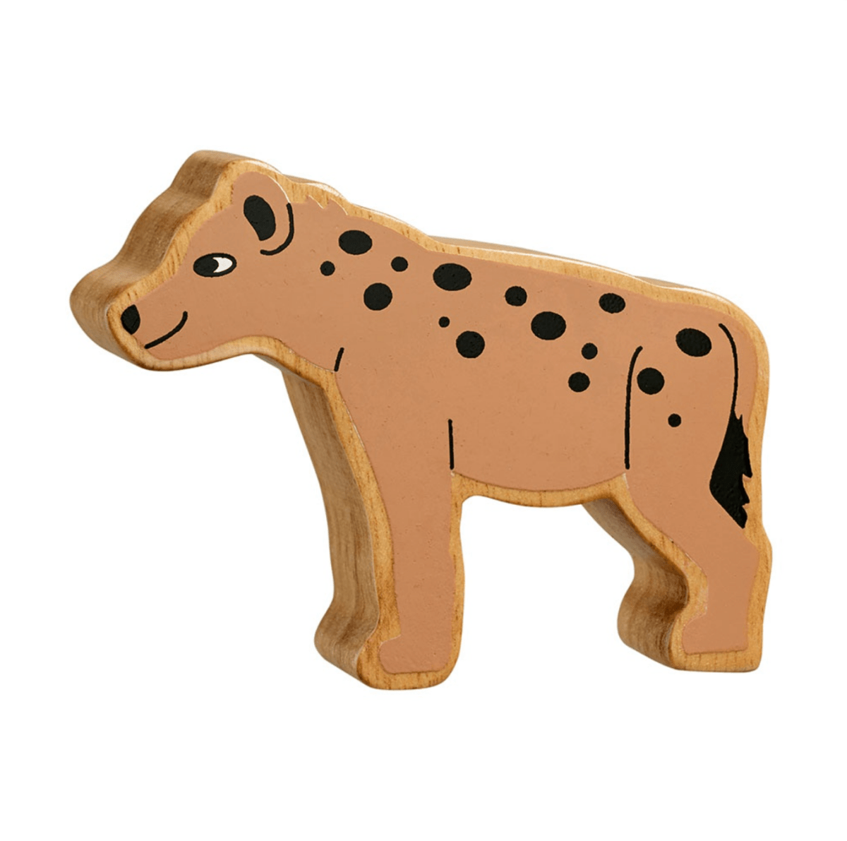 Wooden Hyena Figure – for children, available at Learning Bugs UK