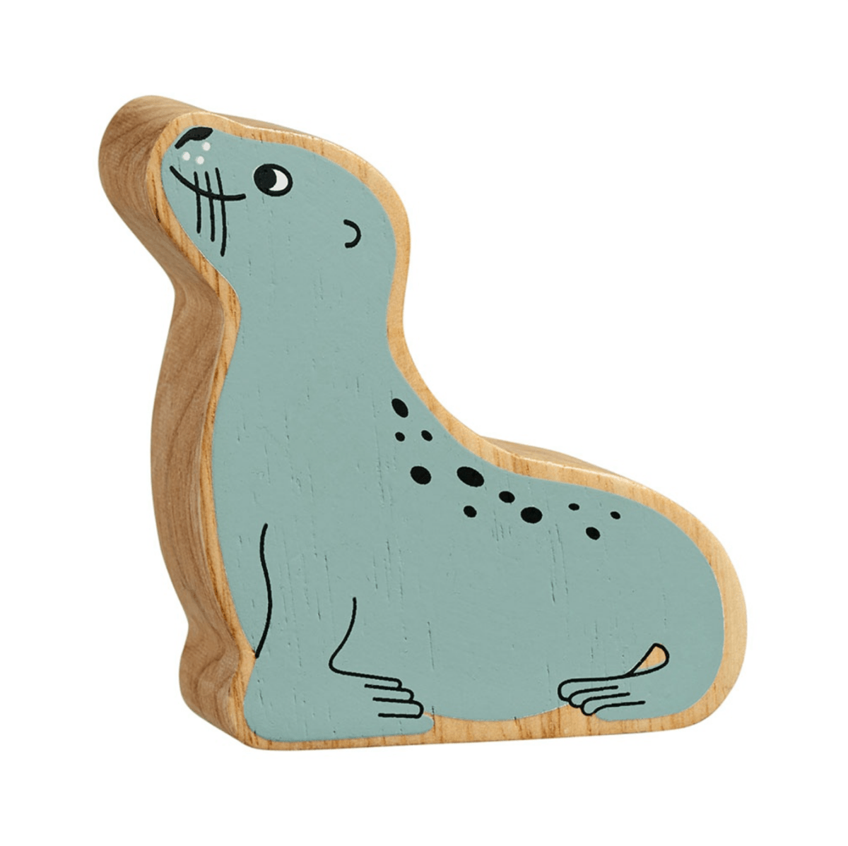 Wooden Sea Lion Figure – for children, available at Learning Bugs UK