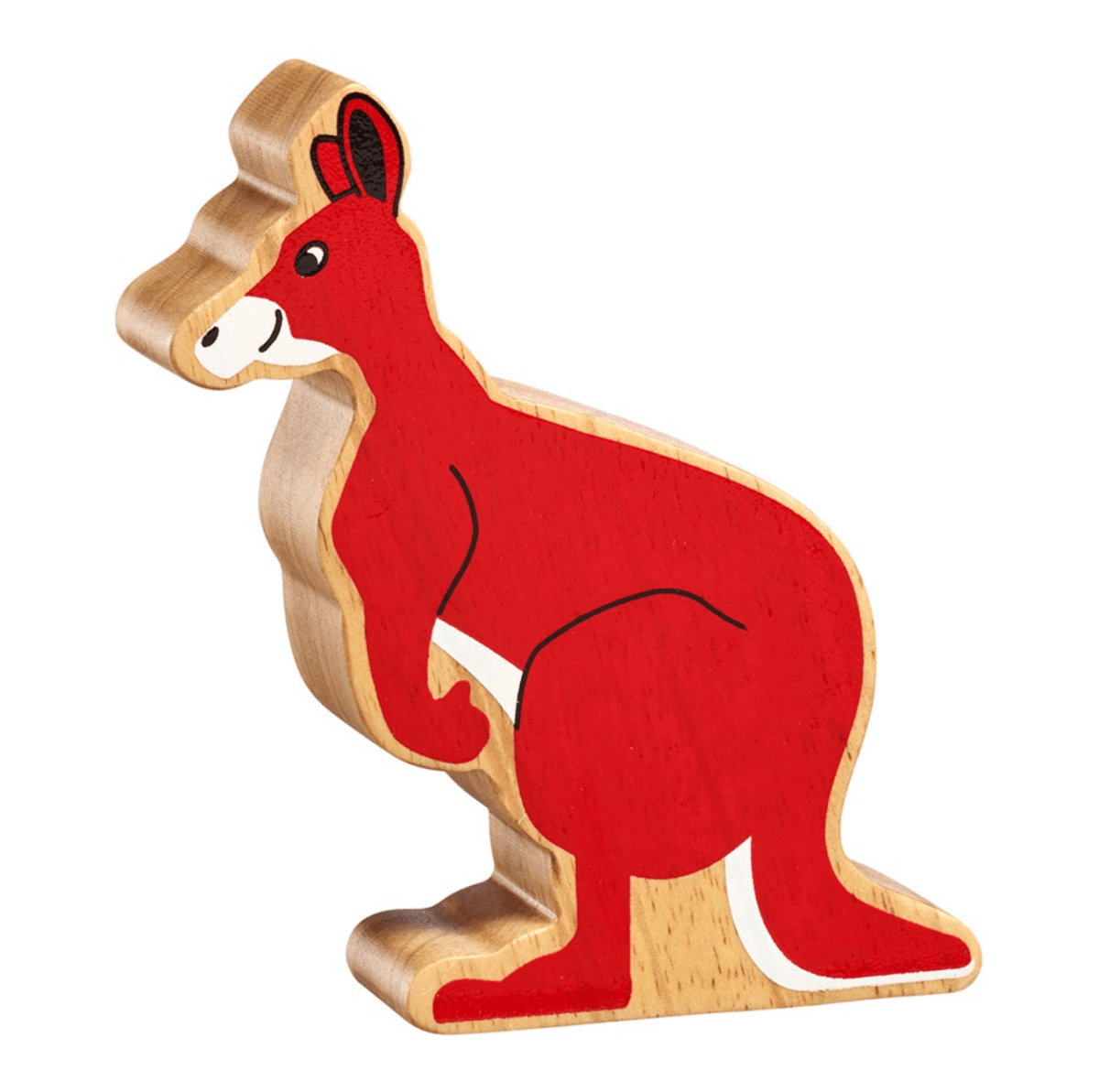 Wooden Kangaroo Figure – for children, available at Learning Bugs UK