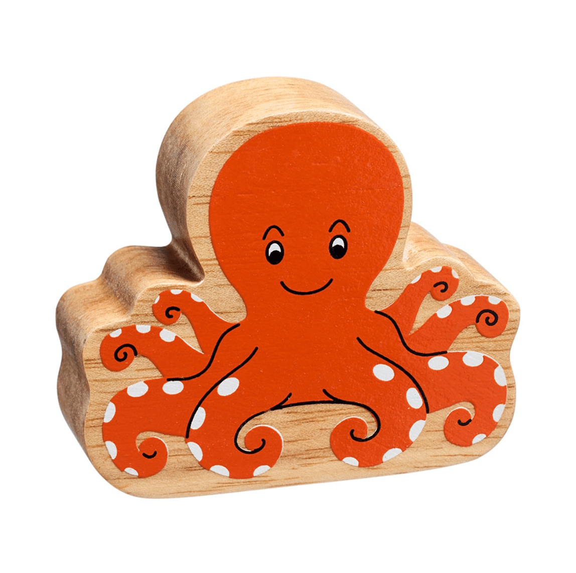 Wooden Octopus Figure – for children, available at Learning Bugs UK