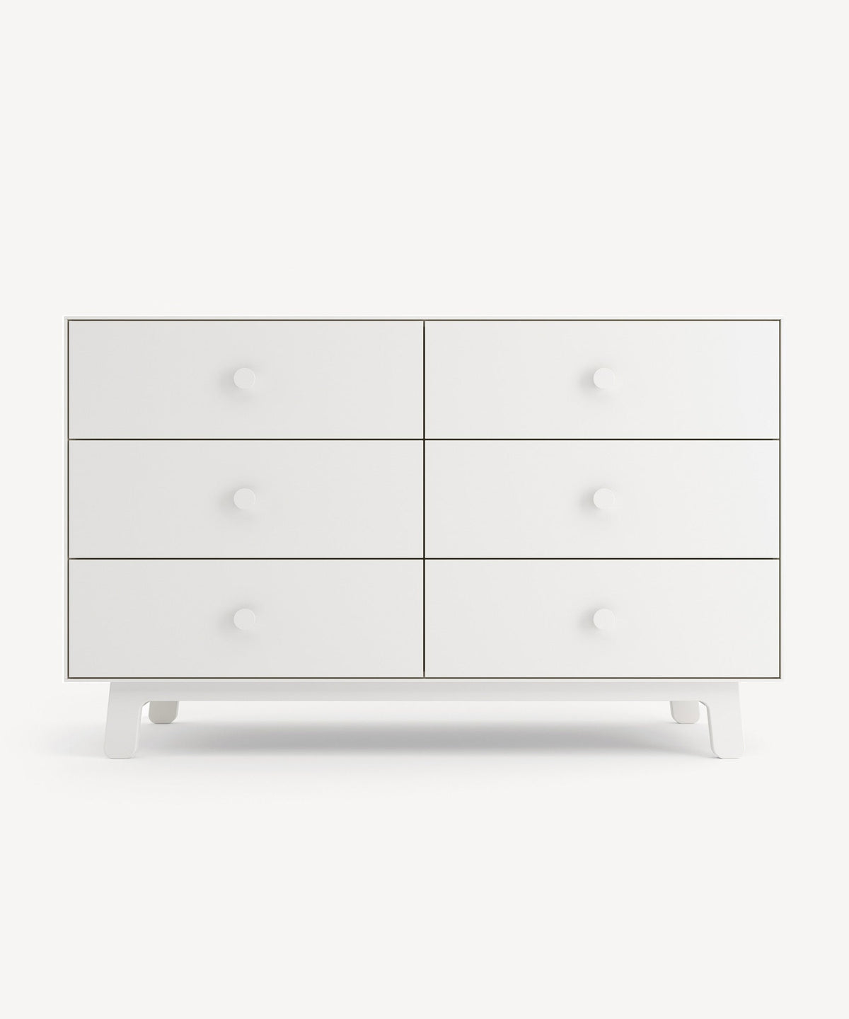 Oeuf Merlin 6-Drawer Dresser in White, front view