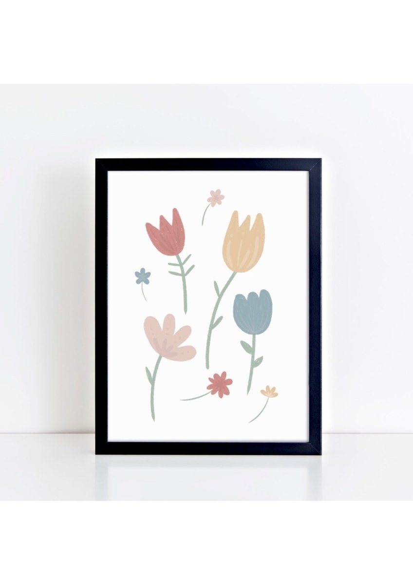 Spring Flowers Print – for children, available at Learning Bugs UK