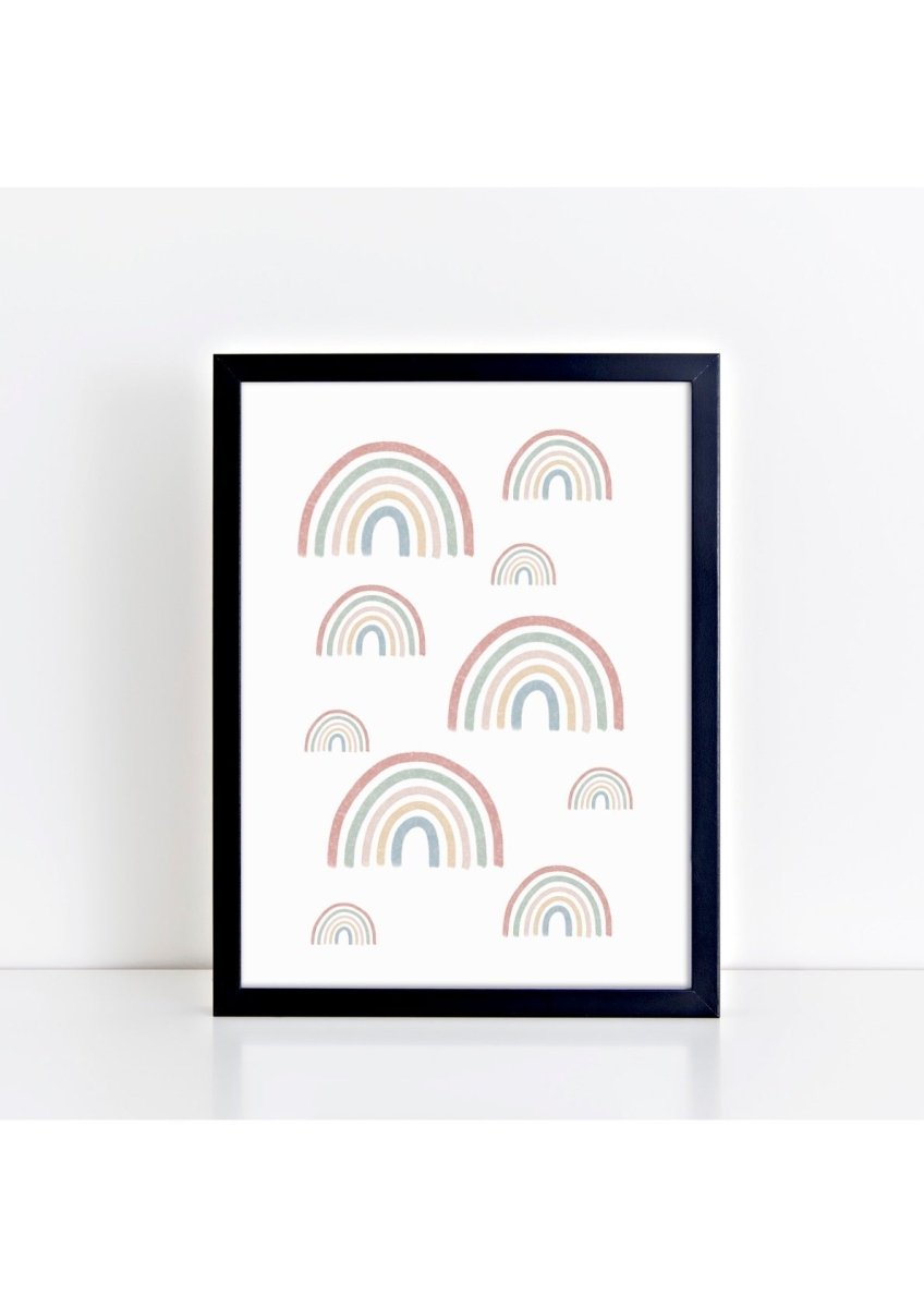 Spring Rainbows Print - portrait – for children, available at Learning Bugs UK
