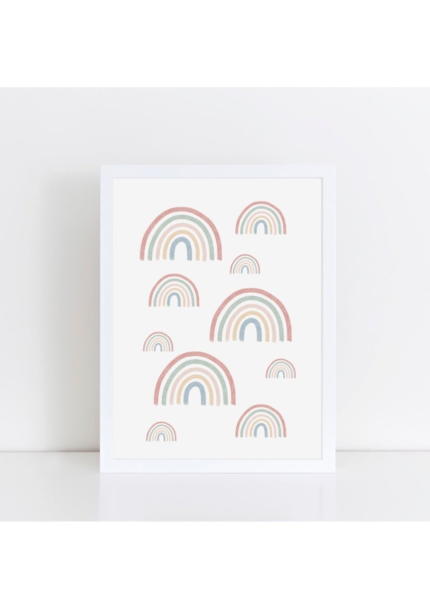 Spring Rainbows Print - portrait – for children, available at Learning Bugs UK