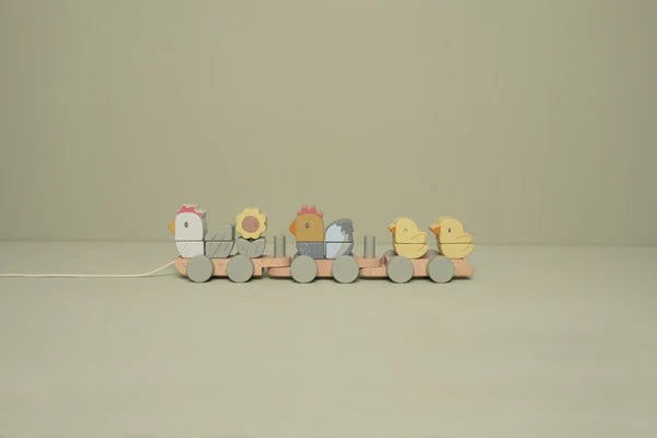 Little Dutch Stacking Train - Chicken by Little Dutch - Learning Bugs UK