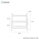Obaby Stamford Space Saver Sleigh 2 Piece Room Set - White