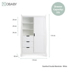 Obaby Stamford Classic Sleigh 3 Piece Room Set - White