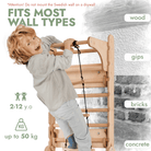 Goodevas 5 in 1 Swedish Wall Ladder Set – Swedish wall for children, available at Learning Bugs UK