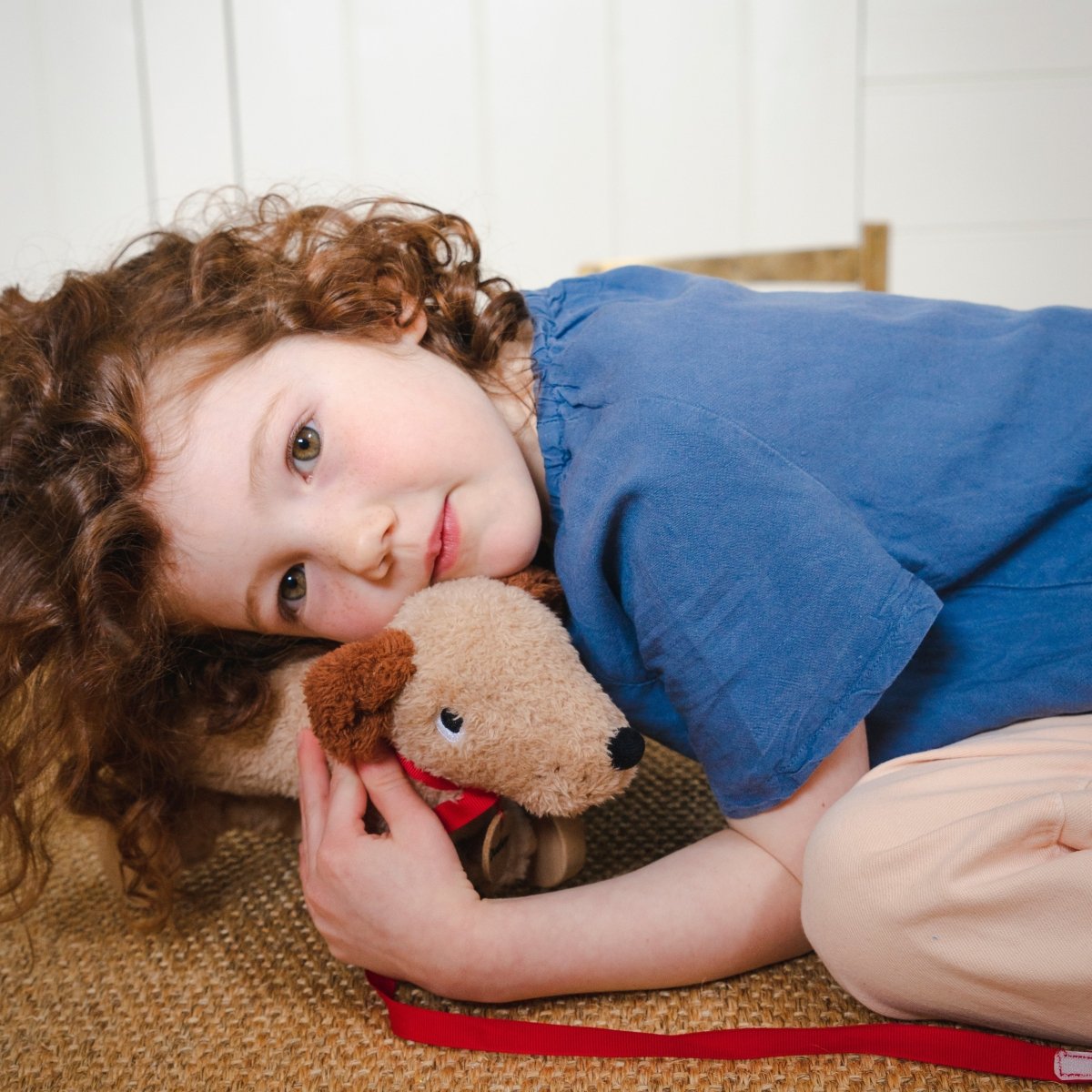 Dudley Pull Along Dog – Pull-along soft toy for children, available at Learning Bugs UK