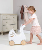 Buy Tender Leaf Sweet Swan Pram | Wooden baby doll pram for kids by Learning Bugs UK