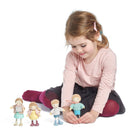 Buy Goodwood Family Bundle (Mr Goodwood, Mrs Goodwood, Edward, Amy) | Wooden dolls house doll bundle for kids by Learning Bugs UK