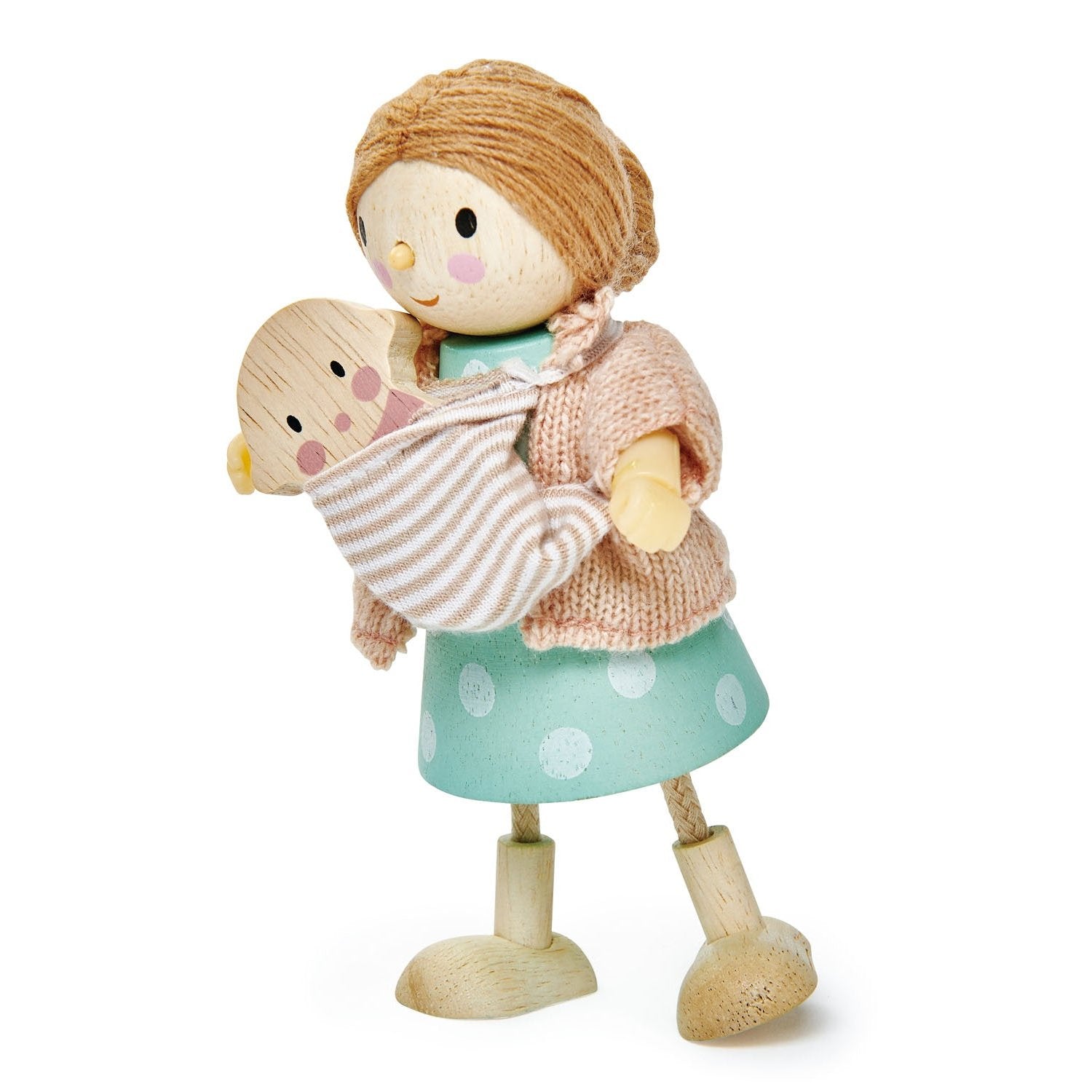 Buy Goodwood Family Bundle (Mr Goodwood, Mrs Goodwood, Edward, Amy) | Wooden dolls house doll bundle for kids by Learning Bugs UK