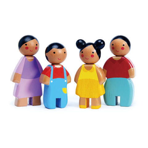 Tender Leaf Sunny Doll Family Wooden Dolls House Dolls