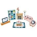Buy Tender Leaf Dolls House Sitting Room Furniture Set | Wooden dolls house furniture for kids by Learning Bugs UK