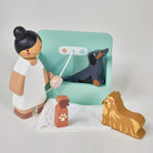 Buy Waggy Tails Dog Salon | Wooden dolls house pet set for kids by Learning Bugs UK
