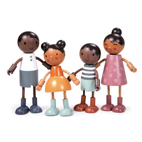 Tender Leaf Hummingbird Doll Family Poseable Wooden Dolls
