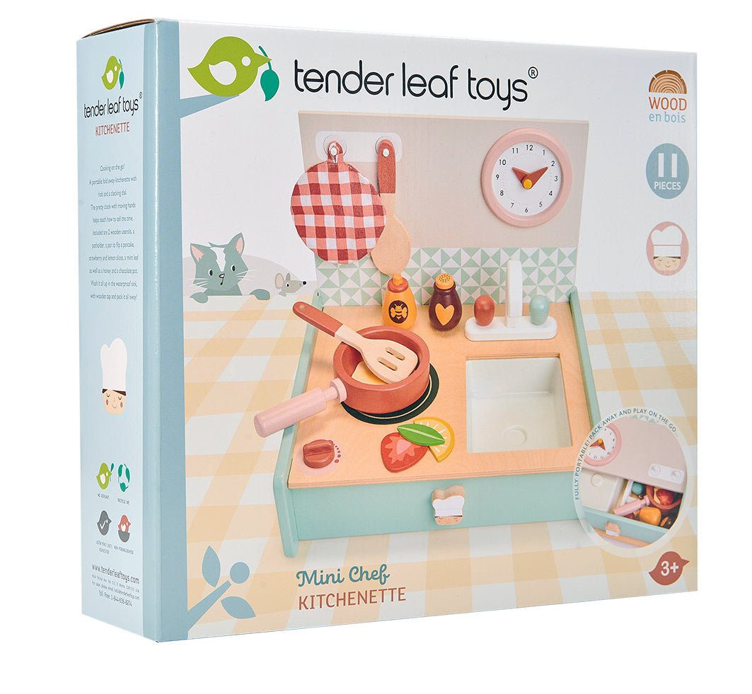 Buy Tender Leaf Kitchenette | Wooden toy kitchen for kids by Learning Bugs UK