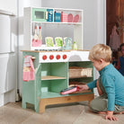Buy Tender Leaf Kitchen Range | Wooden toy kitchen for kids by Learning Bugs UK