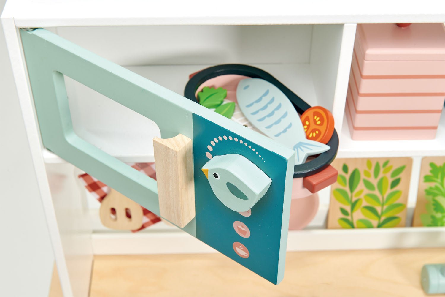 Buy Tender Leaf Kitchen Range | Wooden toy kitchen for kids by Learning Bugs UK