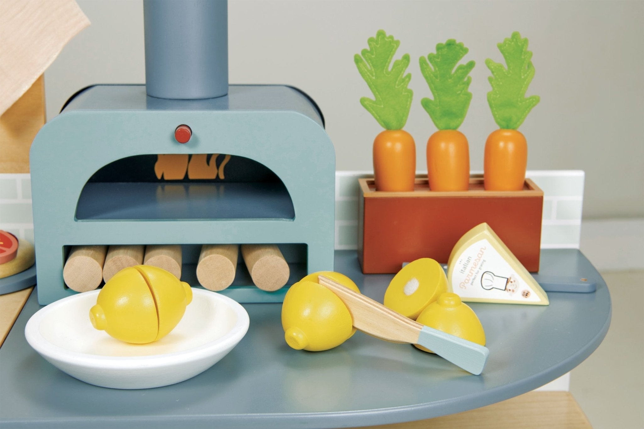 Buy La Fiamma Grand Kitchen | Wooden toy kitchen for kids by Learning Bugs UK