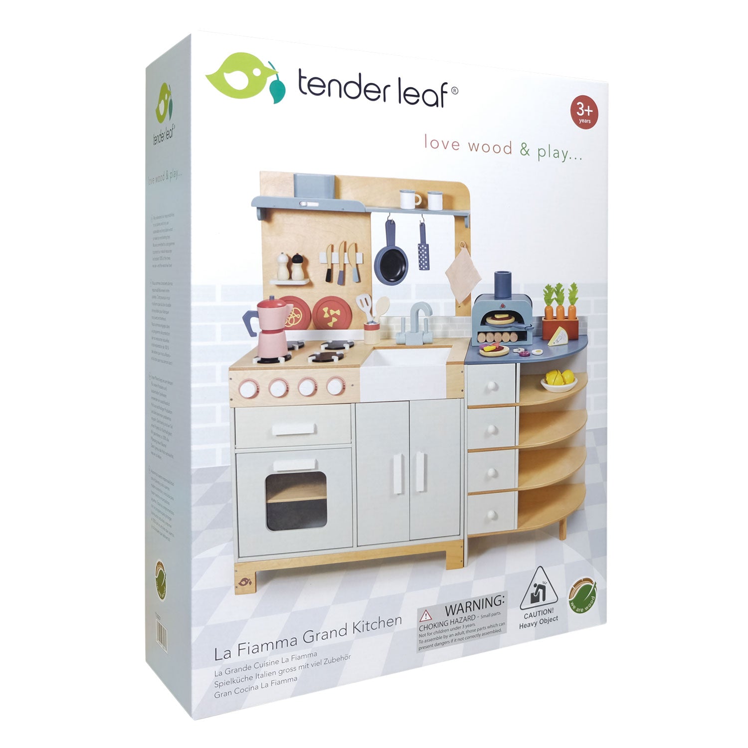 Buy La Fiamma Grand Kitchen | Wooden toy kitchen for kids by Learning Bugs UK