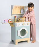 Buy Tender Leaf Laundrette Wooden Play Set | Wooden toy kitchen for kids by Learning Bugs UK