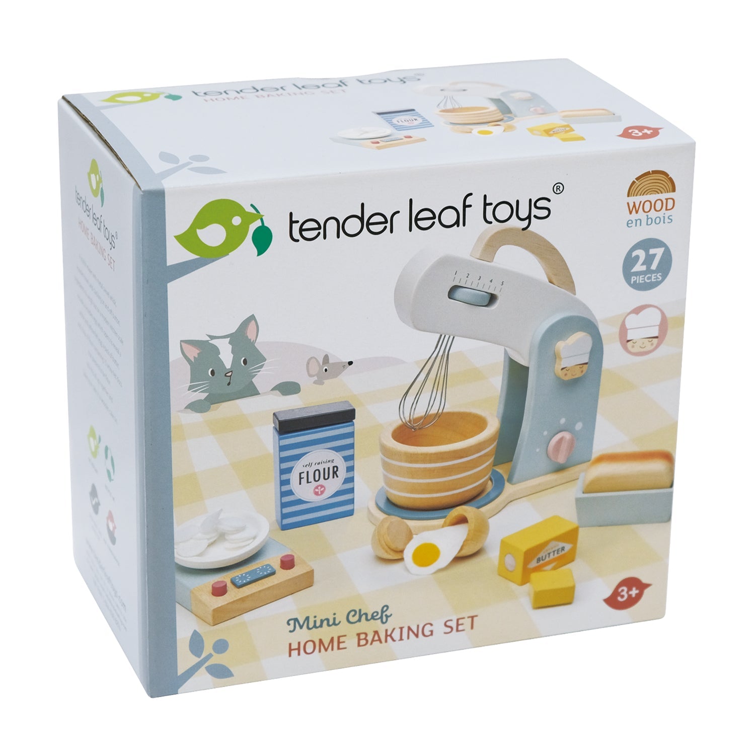 Buy Home Baking Set | Wooden cake mixer for kids by Learning Bugs UK
