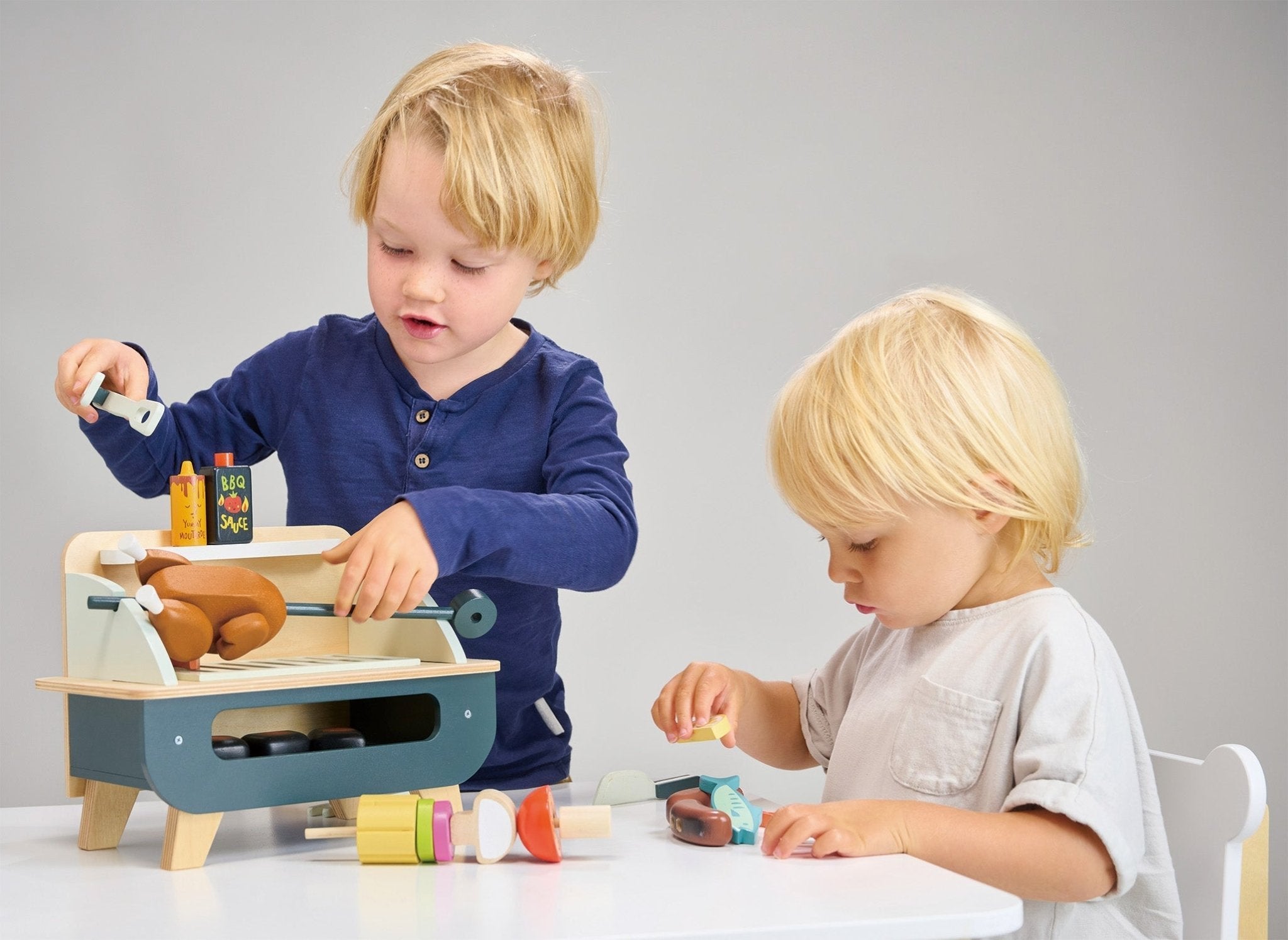 Buy Barbeque Play Set | Wooden barbeque for kids by Learning Bugs UK