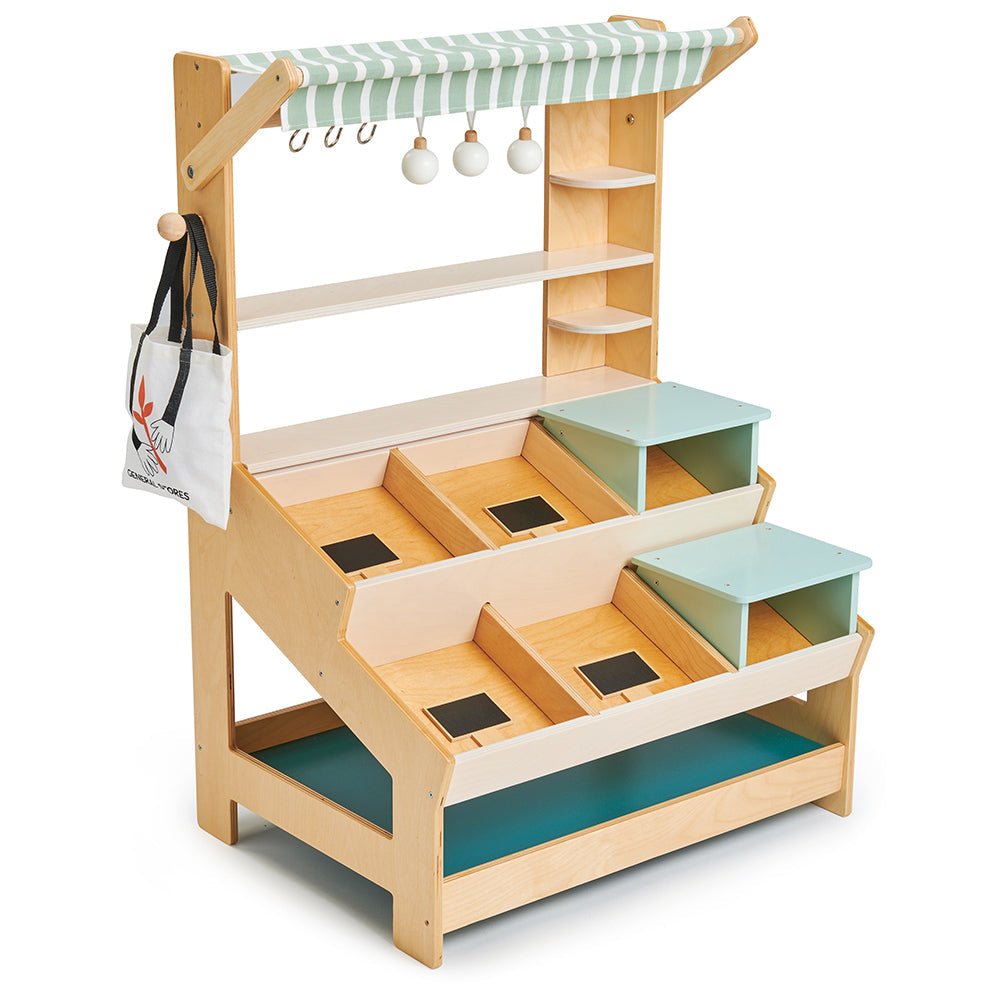 Buy General Stores | Wooden market stall for kids by Learning Bugs UK