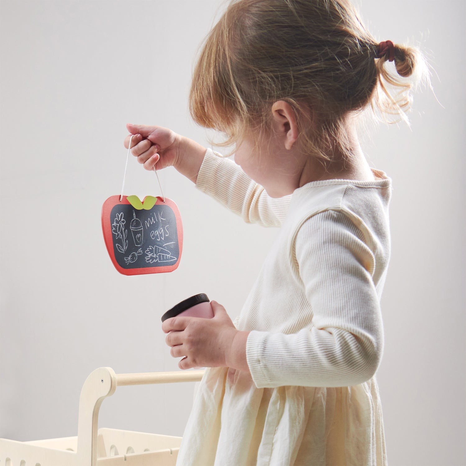 Buy Shopping Cart | Wooden shopping trolley for kids by Learning Bugs UK