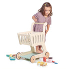 Buy Shopping Cart | Wooden shopping trolley for kids by Learning Bugs UK