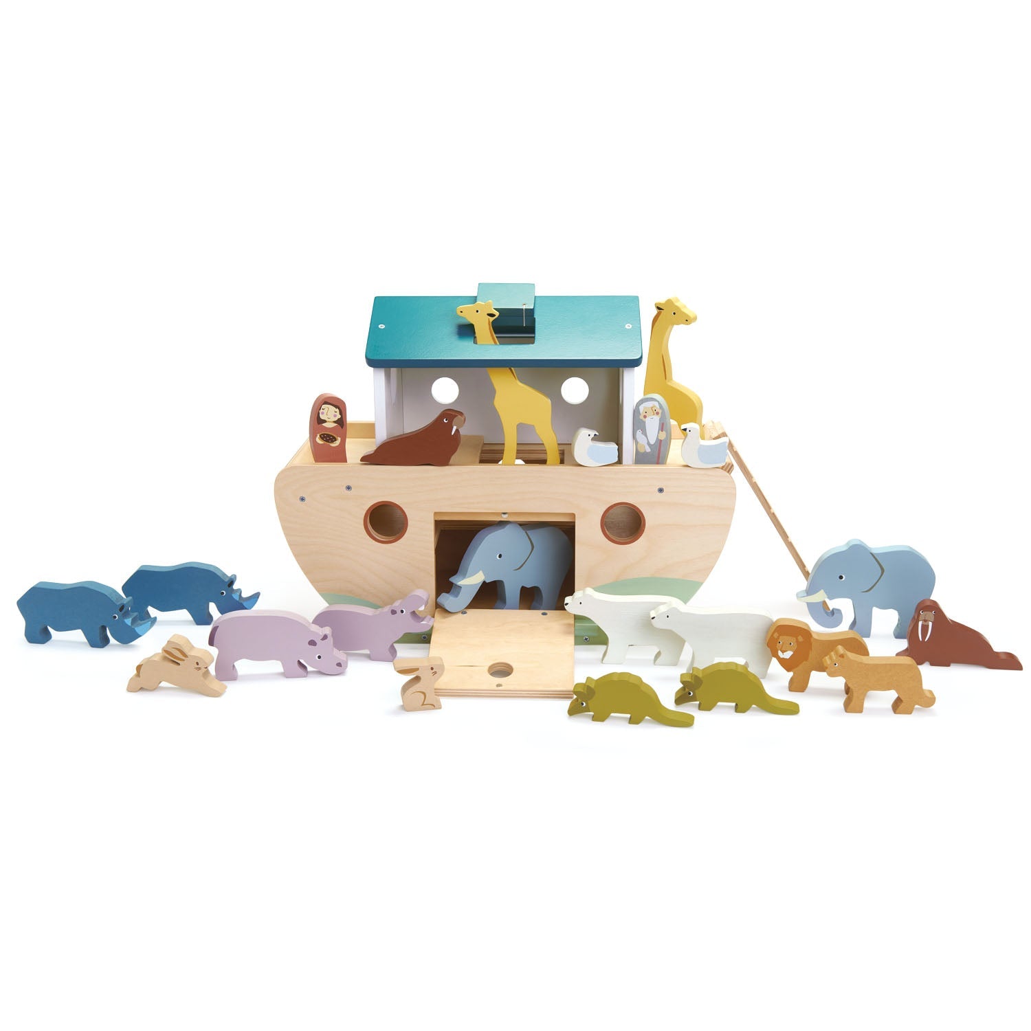 Buy Noah's Wooden Ark | Wooden Noahs Ark for kids by Learning Bugs UK