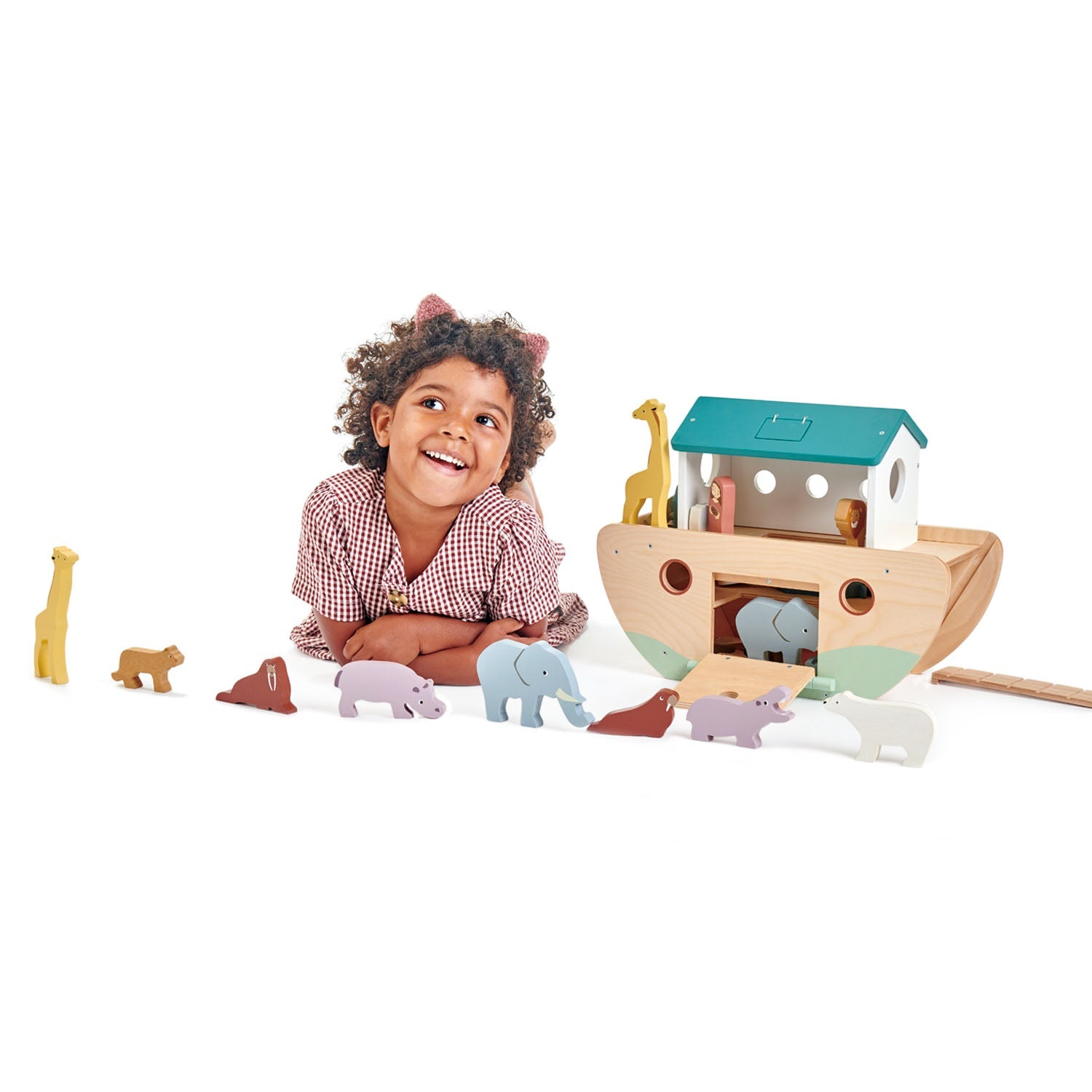 Buy Noah's Wooden Ark | Wooden Noahs Ark for kids by Learning Bugs UK