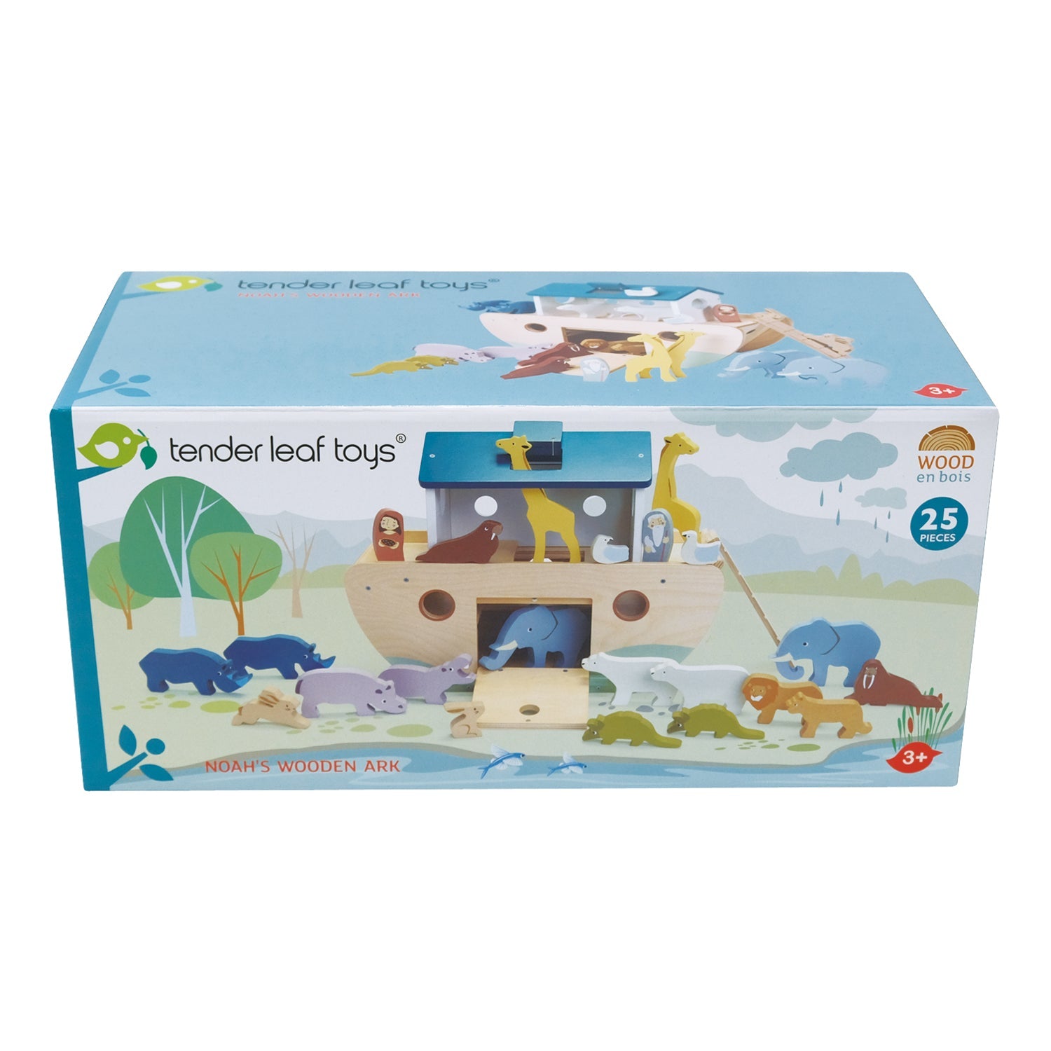 Buy Noah's Wooden Ark | Wooden Noahs Ark for kids by Learning Bugs UK