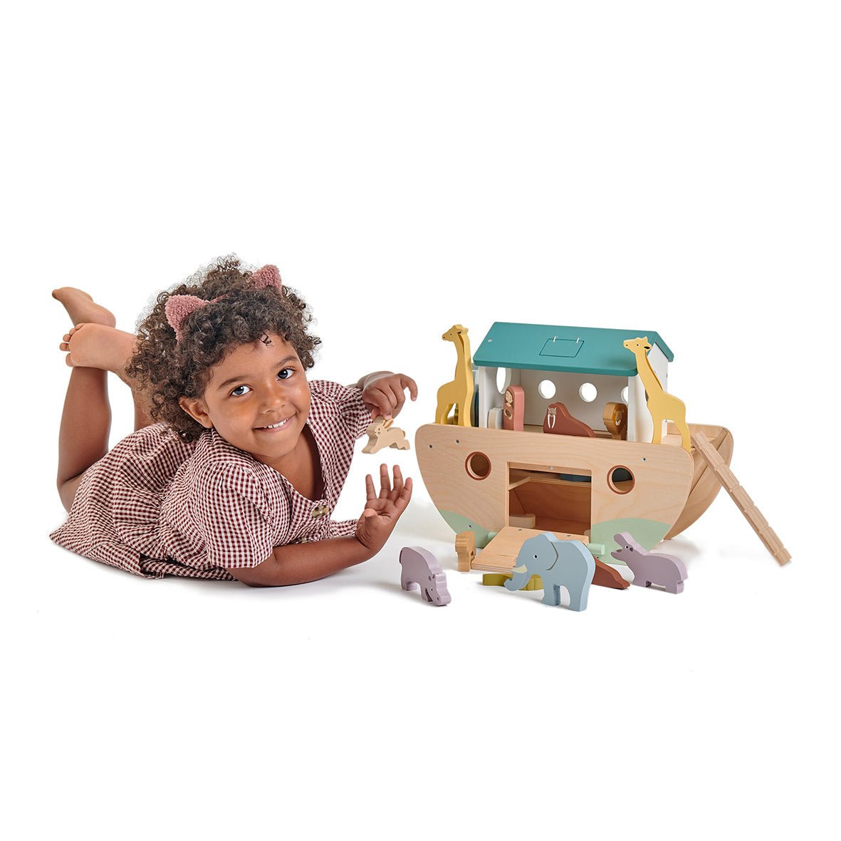 Buy Noah's Wooden Ark | Wooden Noahs Ark for kids by Learning Bugs UK