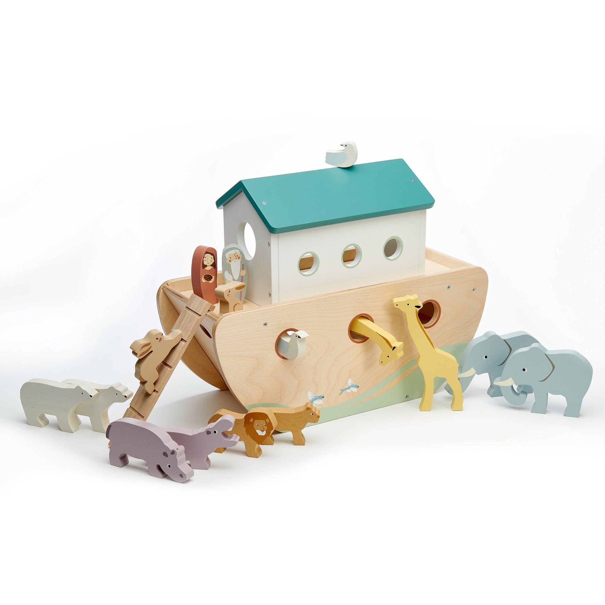 Buy Noah's Wooden Ark | Wooden Noahs Ark for kids by Learning Bugs UK