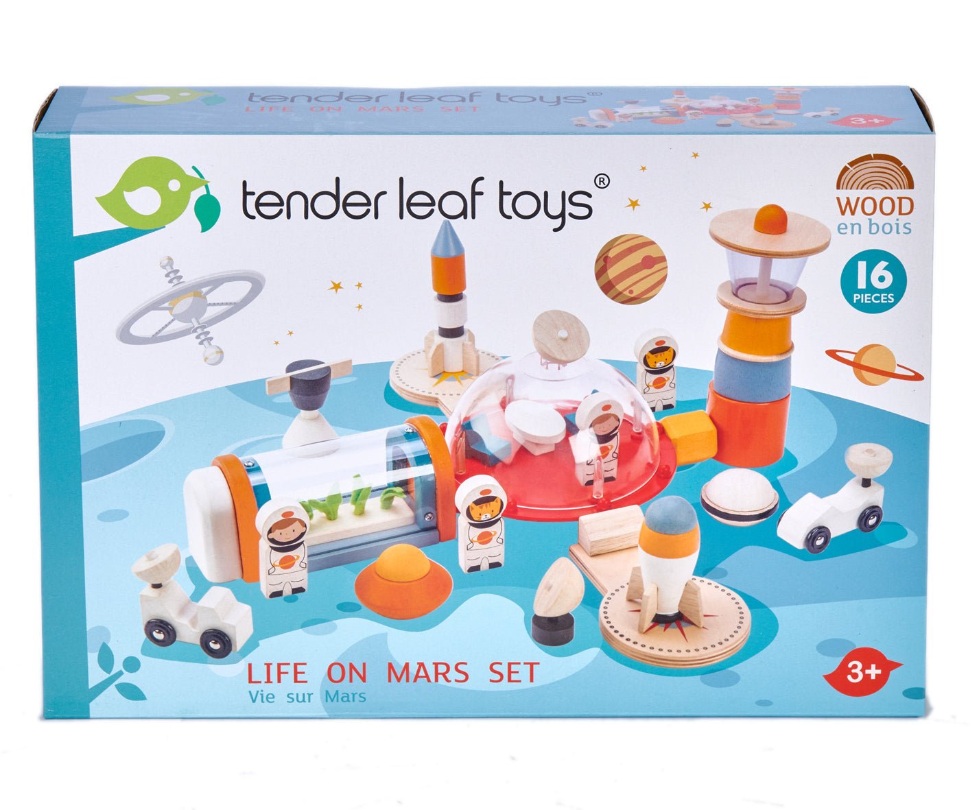 Buy Life On Mars Set | Wooden spacestation for kids by Learning Bugs UK