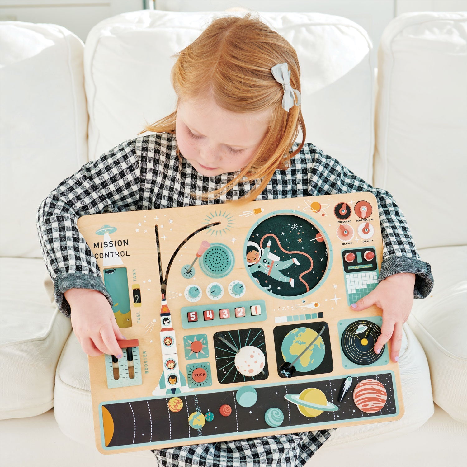 Buy Space Station Busy Board | Busy board for kids by Learning Bugs UK