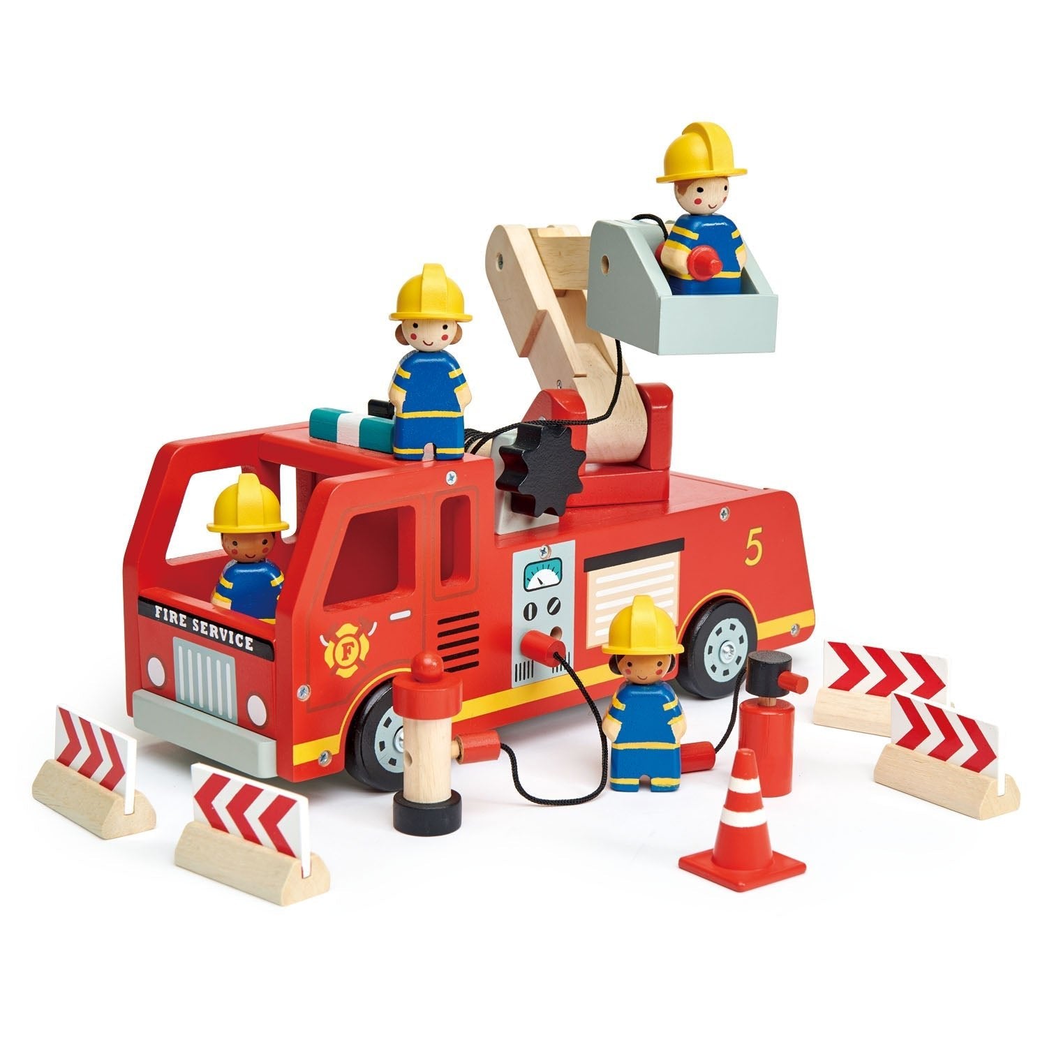 Buy Fire Engine | Wooden fire engine for kids by Learning Bugs UK