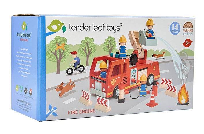 Buy Fire Engine | Wooden fire engine for kids by Learning Bugs UK