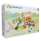 Buy Greenhouse and Garden Set | Wooden dolls house playset for kids by Learning Bugs UK