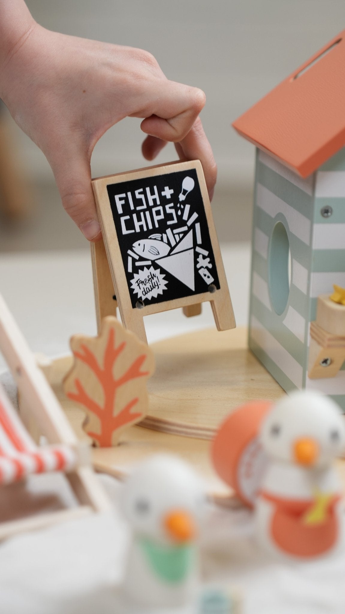 Buy Sandy's Beach Hut | small world playset for kids by Learning Bugs UK