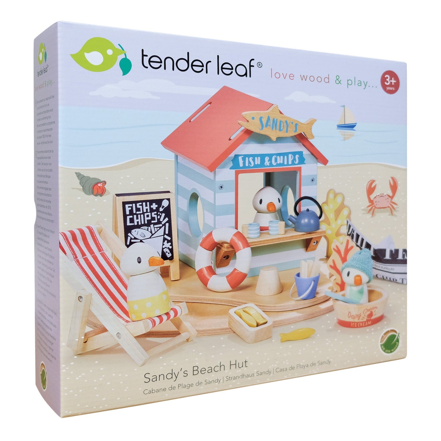 Buy Sandy's Beach Hut | small world playset for kids by Learning Bugs UK