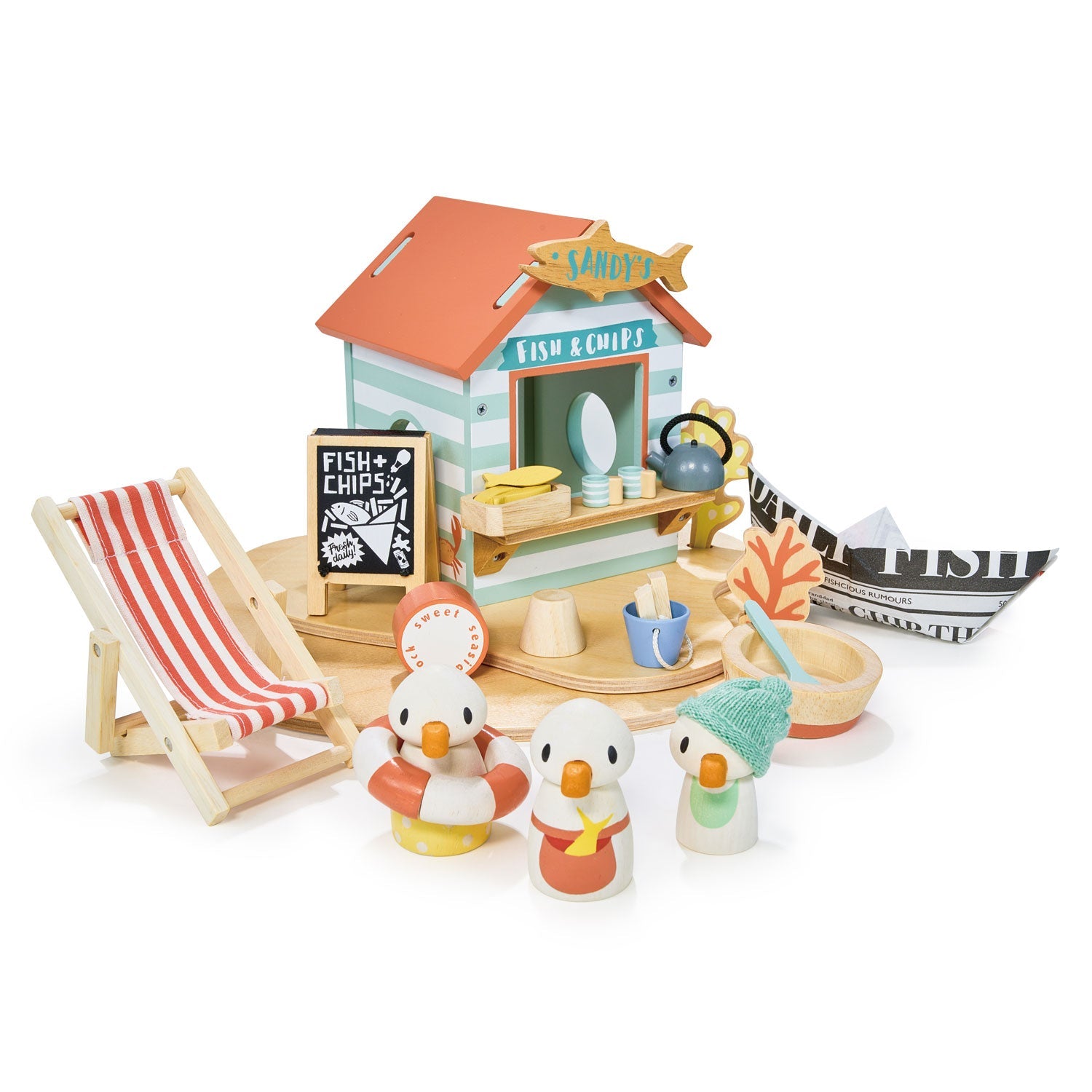 Buy Sandy's Beach Hut | small world playset for kids by Learning Bugs UK