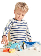 Buy 10 Coastal Creatures Shelf Set | Wooden animals shelf for kids by Learning Bugs UK